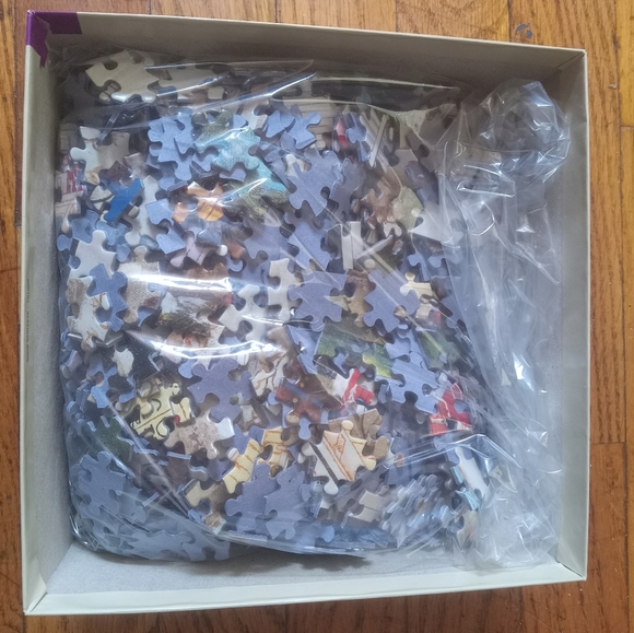 Buffalo Games Art Poulin Pre Owned " Roses at Snapdragons " 1000 Pc Puzzle - Picture 3 of 6